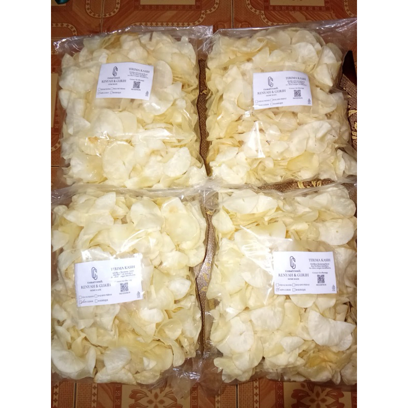 

150gram (icip icip) kripik singkong asin gurih dan rumput laut