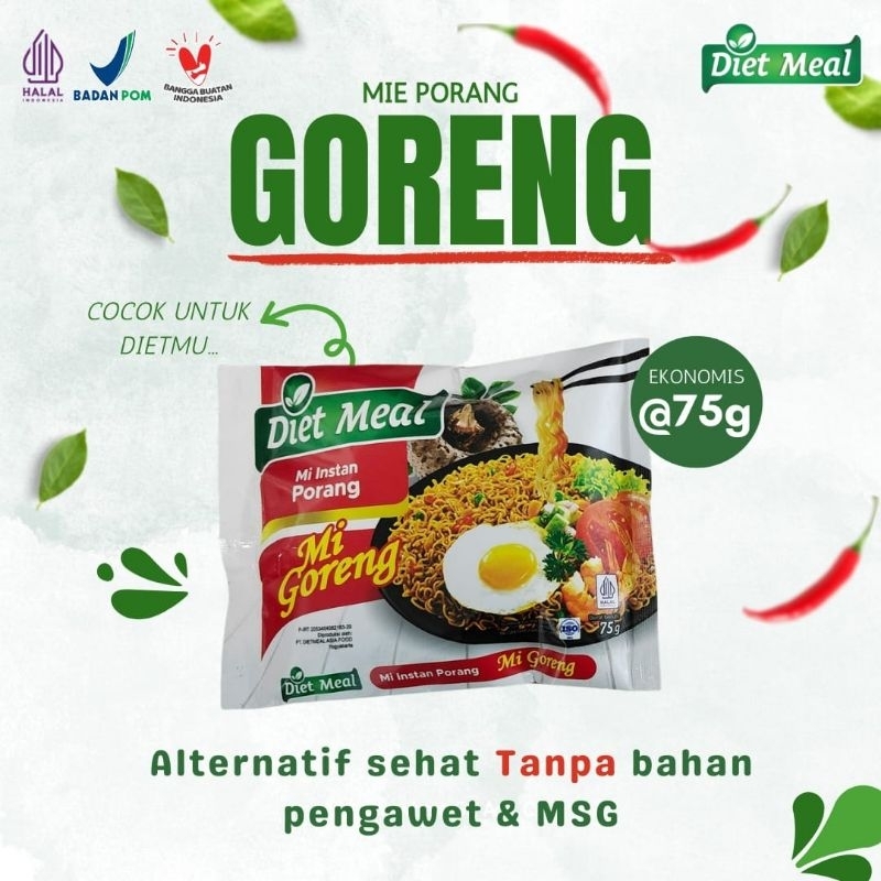 

Mie Porang Goreng Dietmal rendah kalori