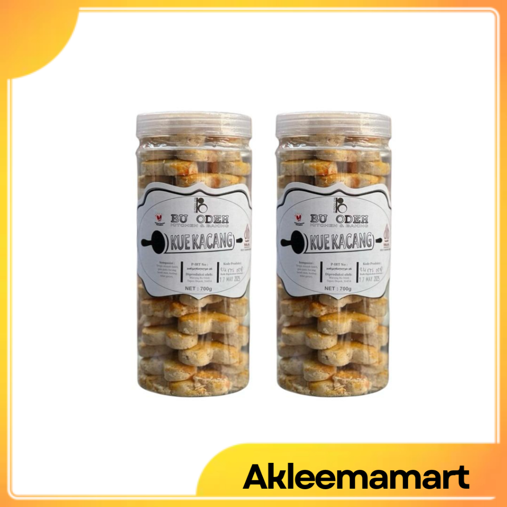 

Kue kacang bu Odeh 1300ml, nett 700g enak toples 1300ml homemade Kacang Renyah Kacang Gurih