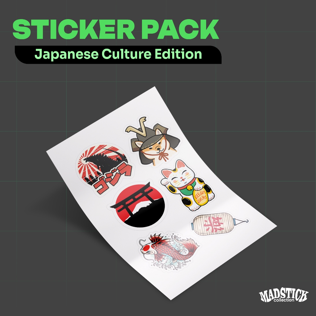 

STICKER PACK JAPANESE CULTURE / STICKER JAPAN / STICKER AESTHETIC / STIKER HP