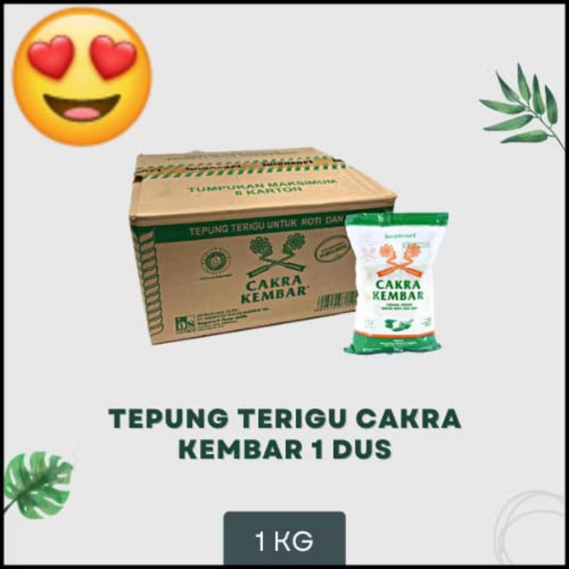 

TEPUNG TERIGU CAKRA 1 DUS // 1KG // 12PCS