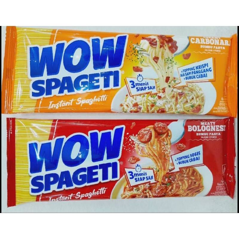 

MIE WOW SPAGETI 1 RENCENG ISI 5 PCS