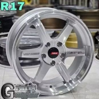velg TE37 ring 17 celong lebar 7,5-8,5  pcd 5x114 tuk mobil civic.xpander.hrv.ertiga.brv.dll