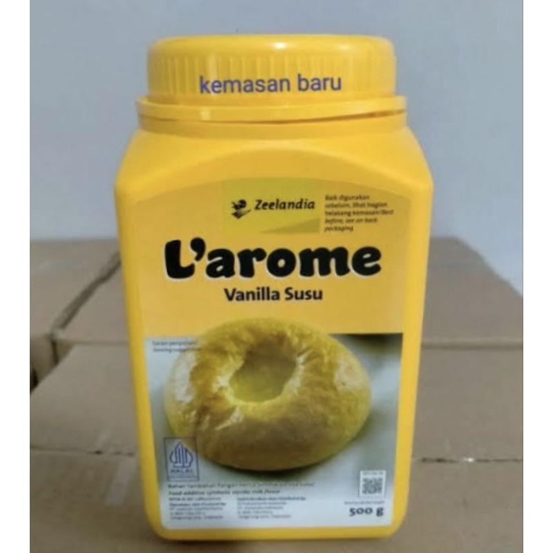 

Larome vanilla susu 500gr zeelandia L'arome