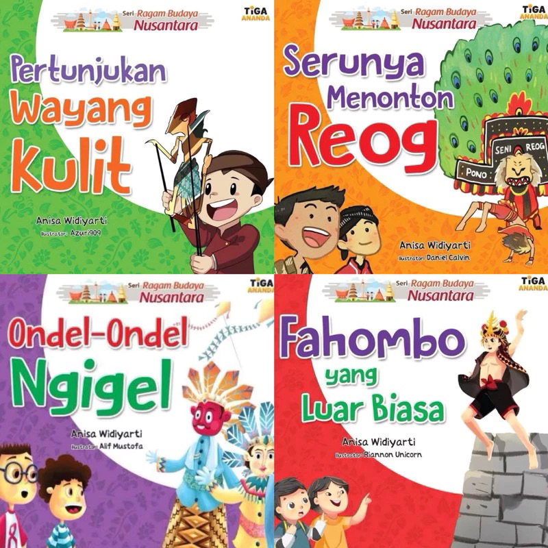 Buku Cerita Anak- Seri Ragam Budaya Nusantara; Pertunjukan Wayang Kulit, Serunya Menonton Reog, Onde