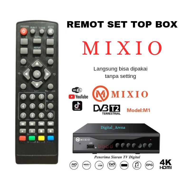 REMOT SET TOP BOX MIXIO M1