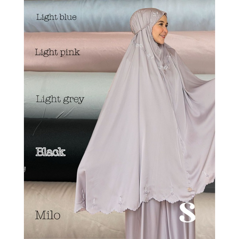 mukena satin silk premium
