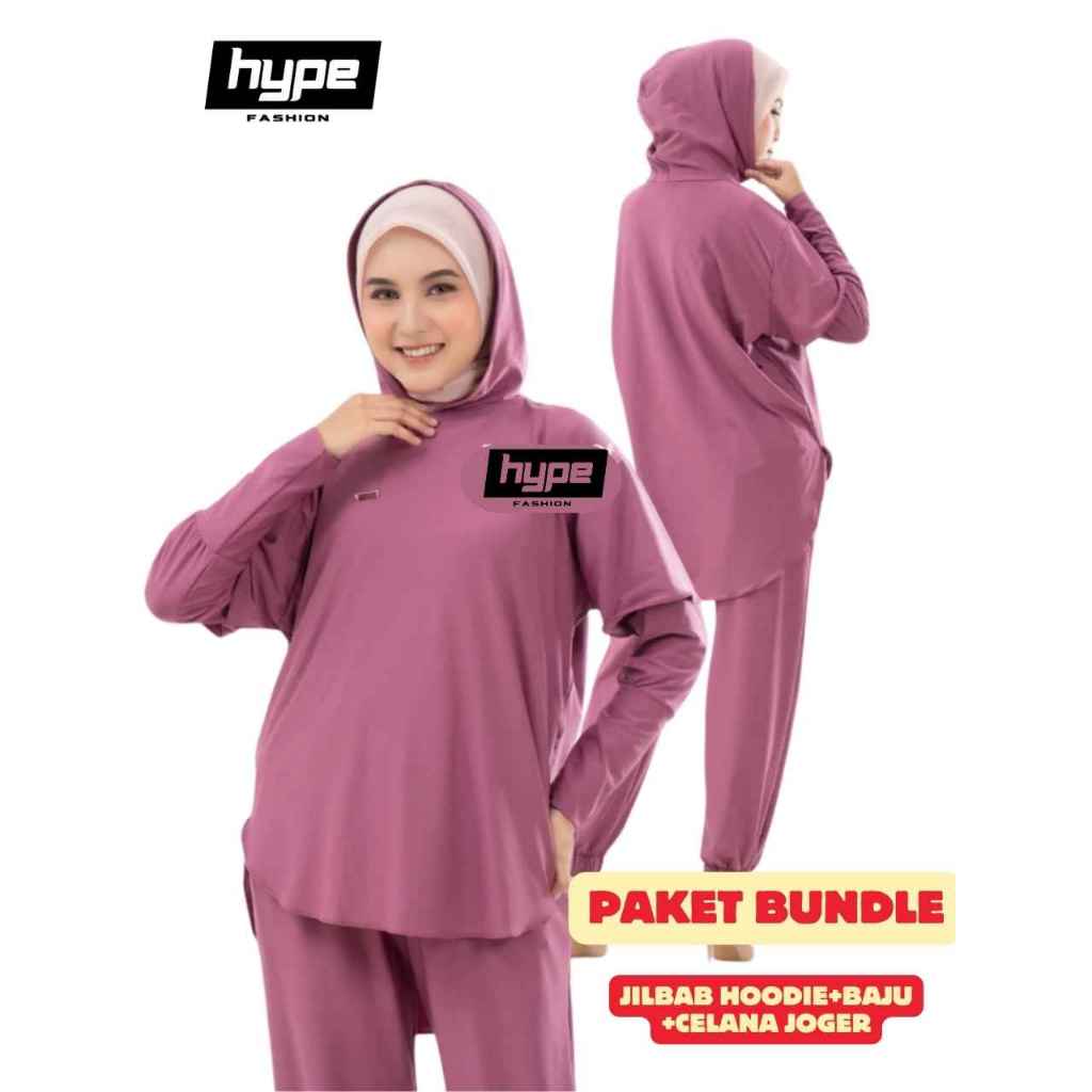 HOT SALE Setelan Jenita Set Baju Olahraga Wanita Muslimah Set Sport Jersey Zoya, Nyaman, Stylish,