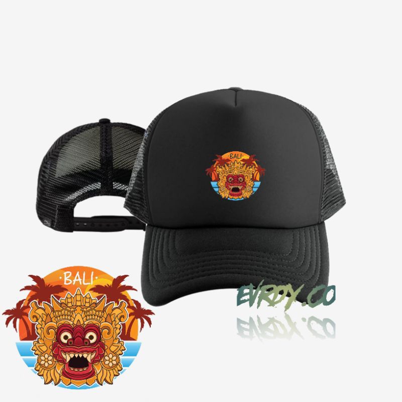 Topi Trucker Bali Logo | Topi Jaring Outdoor | Topi Joger Bali Pria Dan Wanita
