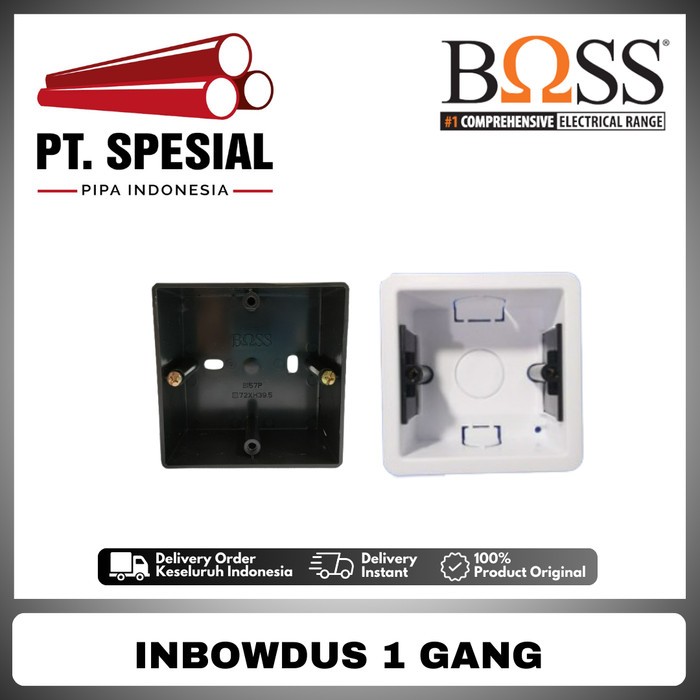 Boss Inbow Dus / Inbow Doos Hitam & Putih 1 Gang Boss - 12