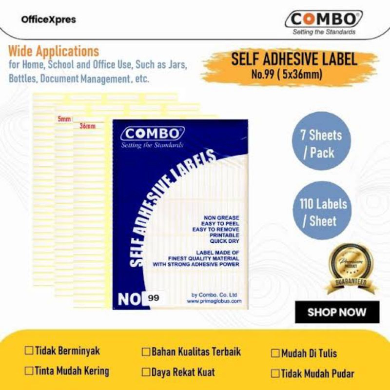 

label combo no 99 1pak