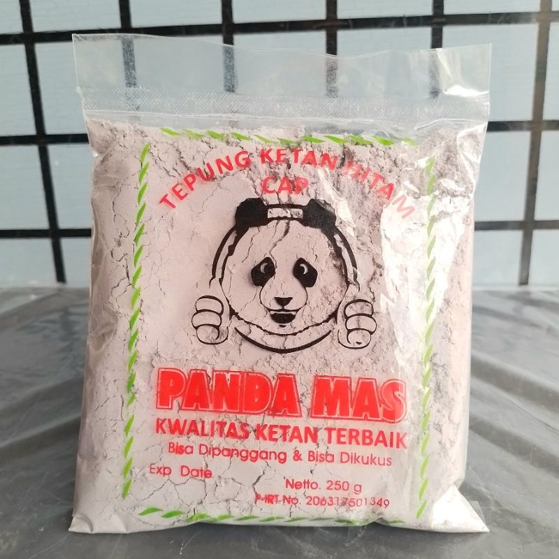 

Tepung Ketan Hitam Panda Mas 250gr ( Pak ) [ Original ]