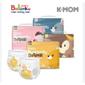 K-Mom Dual Story Pull Up Diapers / Pants - Size L, XL, XXL, XXXL - Made in Korea