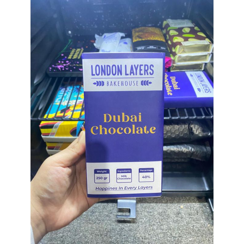 

READY STOCK COKLAT DUBAI LONDON LAYERS BAKEHOUSE DUBAI CHOCOLATE