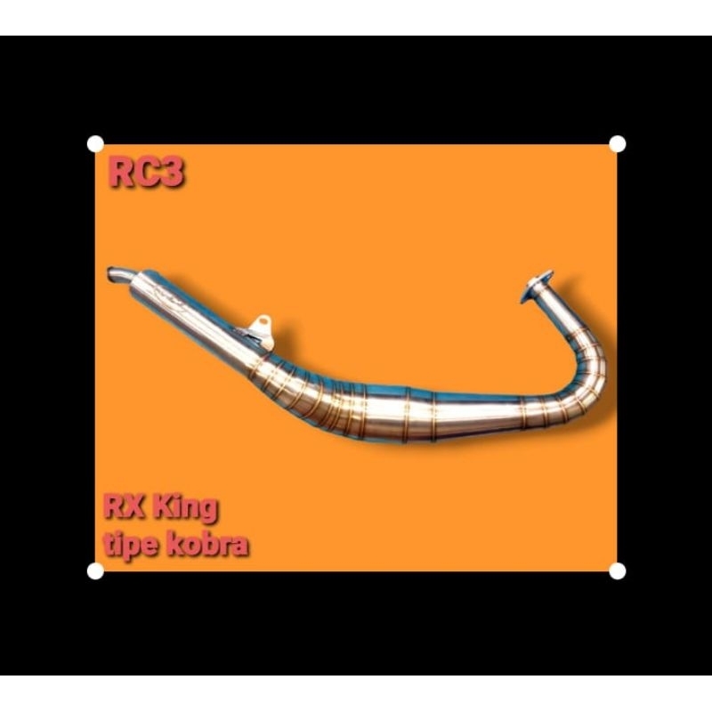 knalpot RC3 RX King type super pro kobra stenlis
