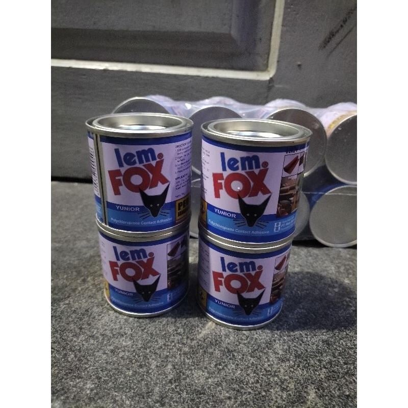 Lem fox 70grm / Lemfox Biru   / Lem Fox Kaleng