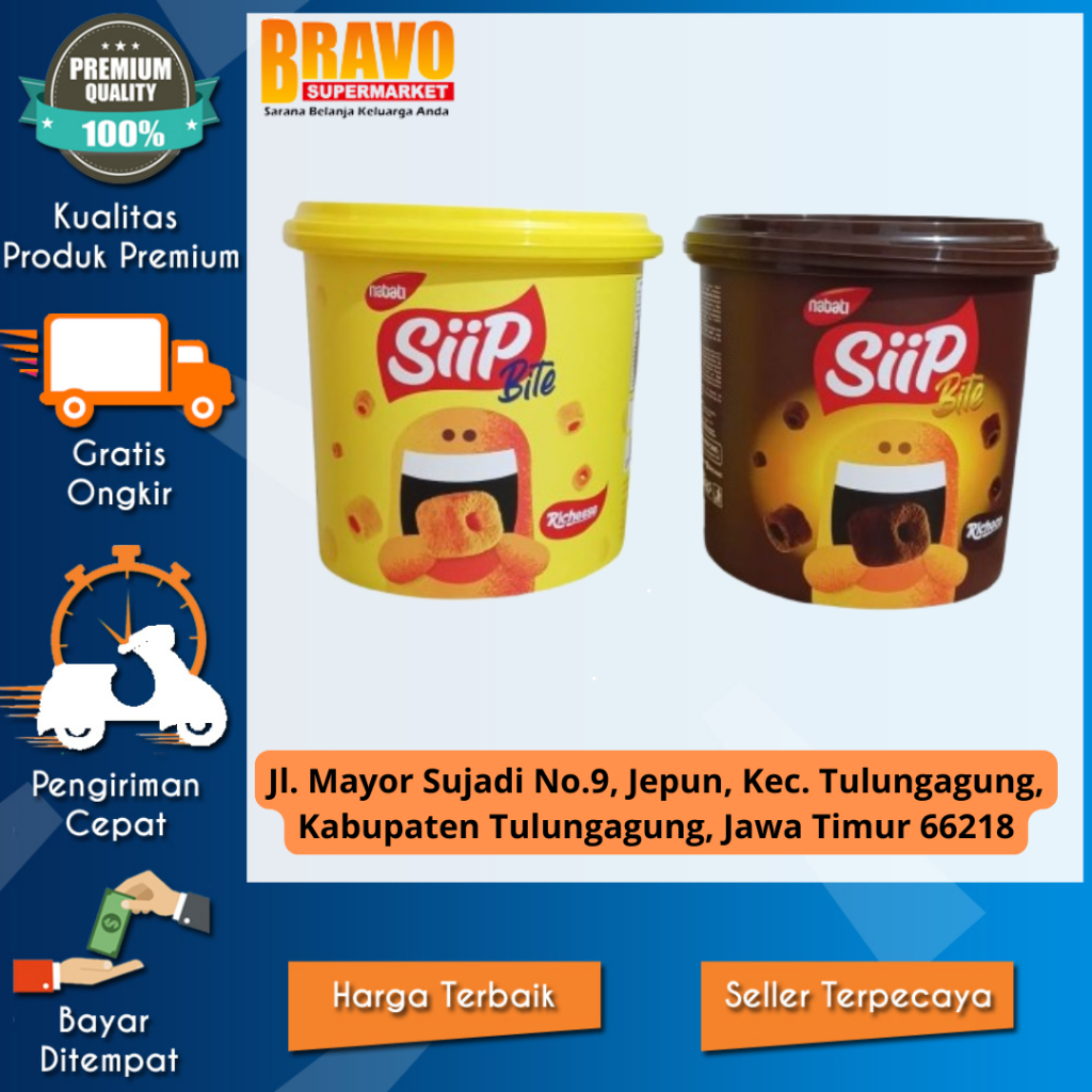 

Bravo Supermarket Tulungagung - Nabati Siip Bite TOPLES Richoco Richeese 85gr Snack Wafer Rasa Coklat / Keju BItes