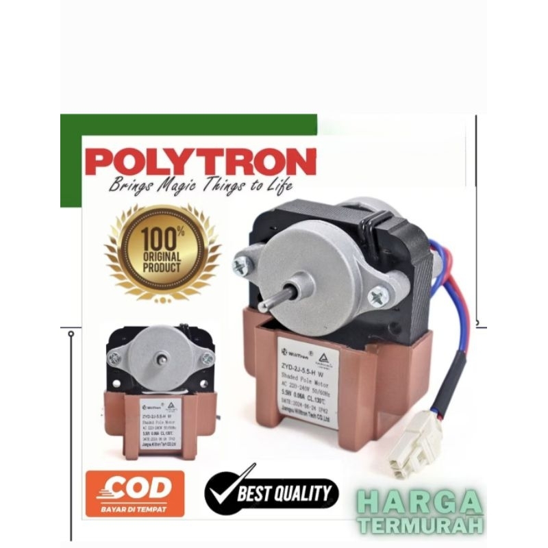 kipas evaporator kulkas polytron as panjang as pendek