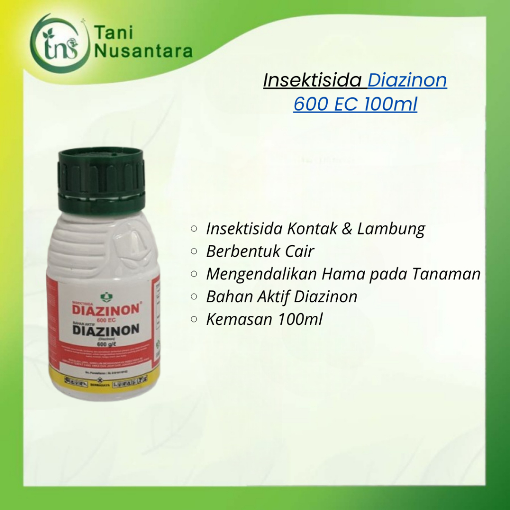 Insektisida Diazinon 600 EC 100ml - Obat Hama Semut & Ulat Anggrek