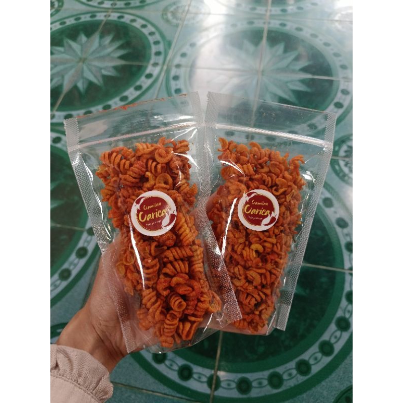 

makaroni spiral 70gr/spiral pedas/jajanan pedas/camilan pedas