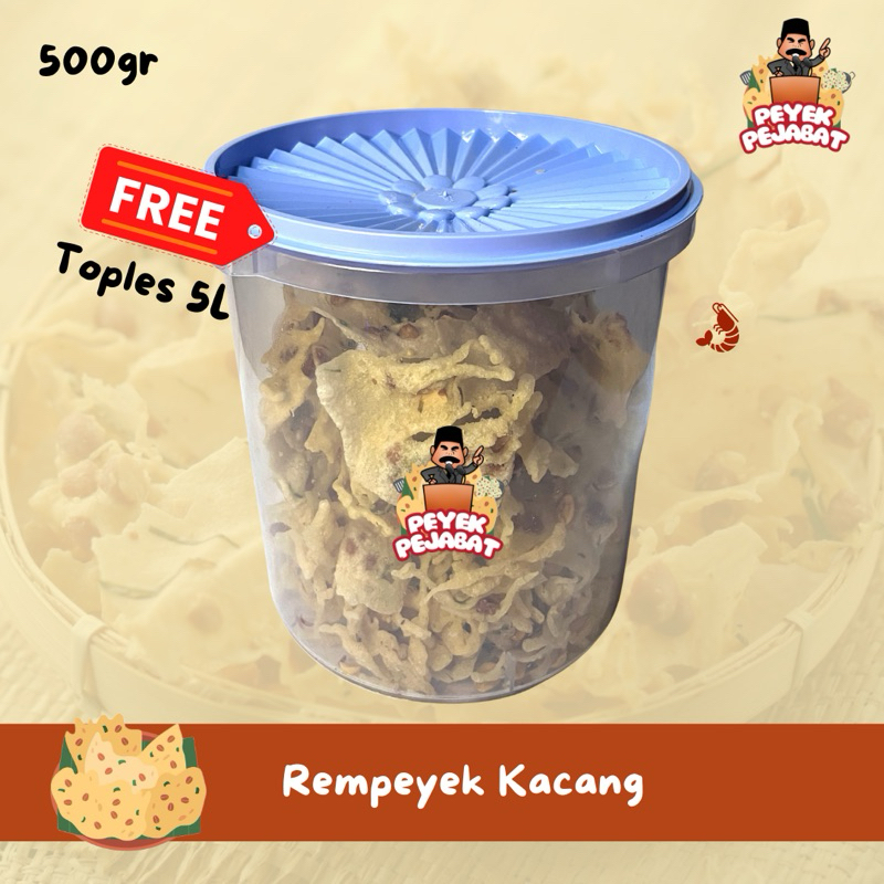 

Rempeyek Kacang Tanah (GRATIS TOPLES 5 LITER)-Peyek Kacang Tanah/Peyek Rebon/Peyek Teri Medan