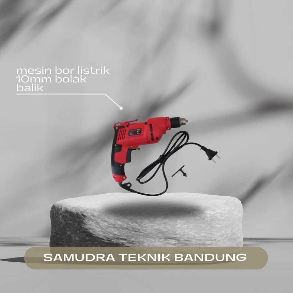 MESIN BOR LISTRIK BOLAK BALIK UK 10MM bor tangan listrik 400W bor beton bor tembok alat bor Novus bo