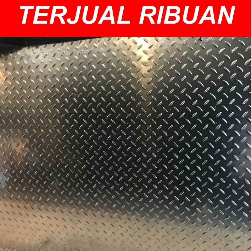 (Minimum 9 Unit) Plat Bordes Aluminium 0.8 mm x 10 cm x 10 cm (dan kelipatan)