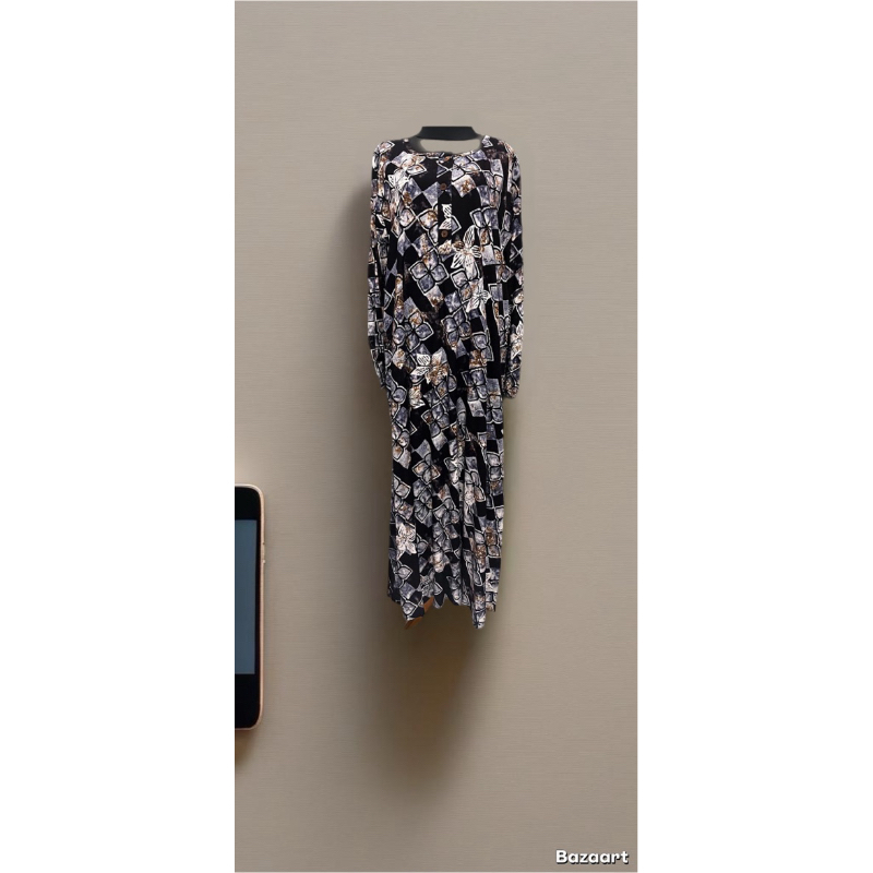 Dress lengan Panjang Jumbo Qonita Batik