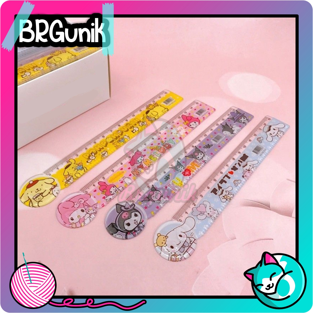 

BRGUNIK PENGGARIS KARTUN MOTIF KARAKTER KUROMI, CINNAMOROLL DLL PANJANG 15CM S143