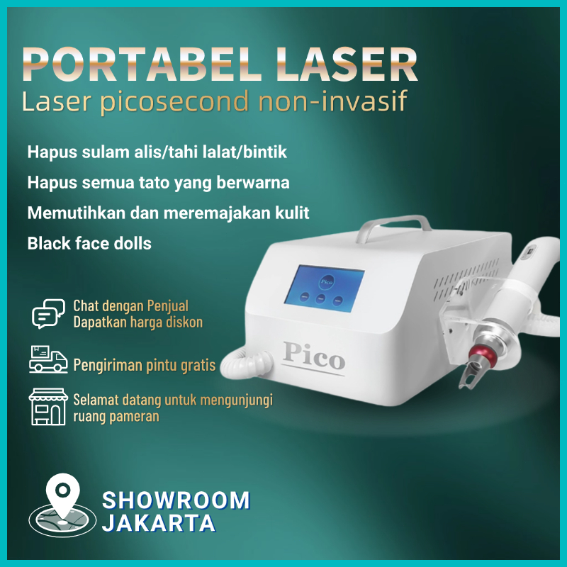 Pico Portabel Laser Non-Invasif Black Face Dolls alat laser wajah bintik Laser menghilangkan Tattoo