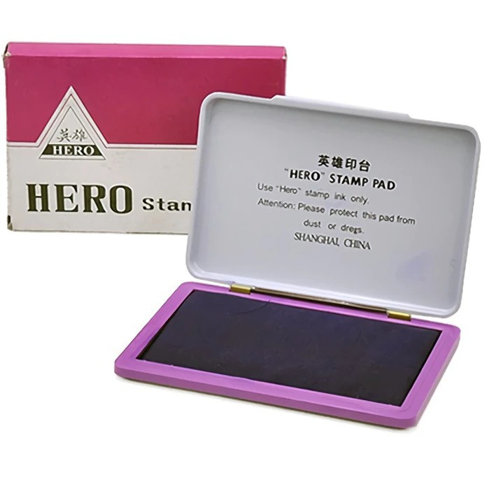 

STAMP PAD HERO SHANGHAI INK FACTORY TINTA STEMPEL Bantal papan cap bak 10,5 x 7 cm 10.5cm x 7cm