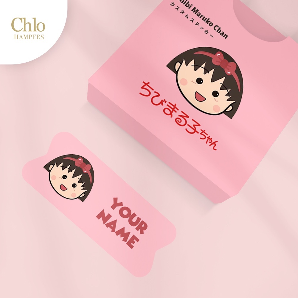 

Chlo Hampers Stiker Nama Custom Waterproof Chibi Maruko Chan