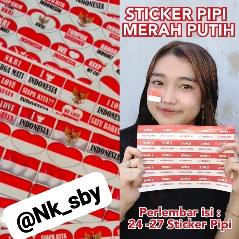 

STICKER MERAH PUTIH LEMBARAN ( NO CUTING )