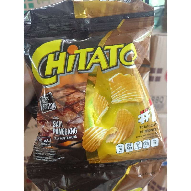 

Chitato Keripik kentang rasa Sapi panggang