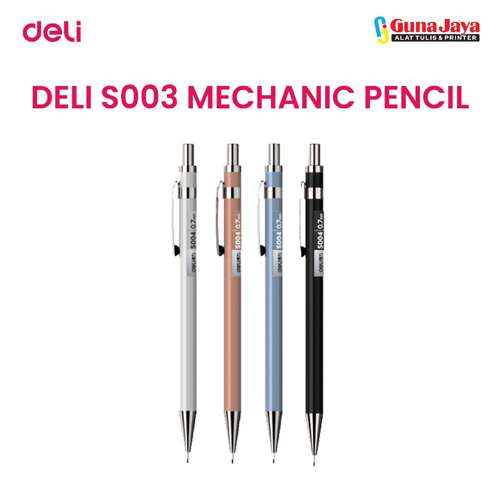 

DELI S003 MECHANIC PENCIL - Pensil Mekanik Besi 0.5mm