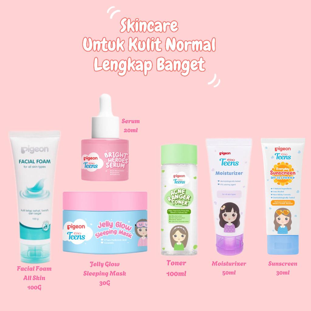 Pigeon Teens 1 Paket Lengkap Skincare Kulit Normal untuk Remaja