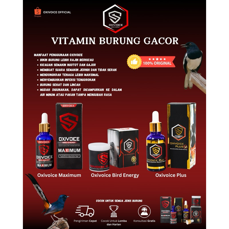 OXIVOICE | Vitamin Burung | Nutrisi Burung Kicau