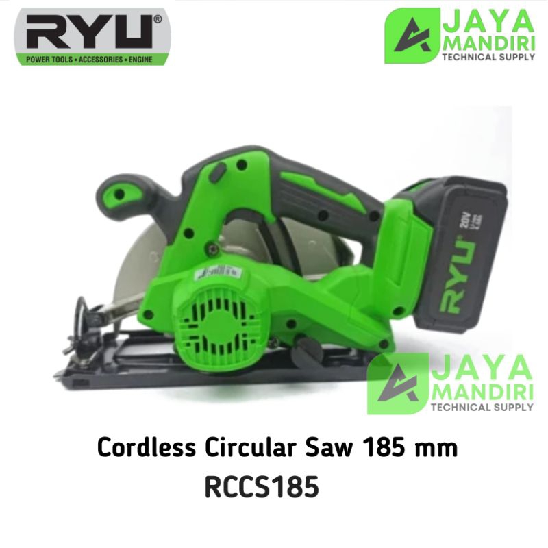 Cordless Circular Saw RYU RCCS185 Mesin Circular Batrei 7 Inch