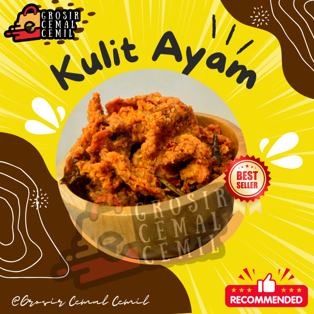 

1 BAL ( ISI 2 KG ) KULIT AYAM KRISPI ORIGINAL DAUN JERUK | PEDAS DAUN JERUK