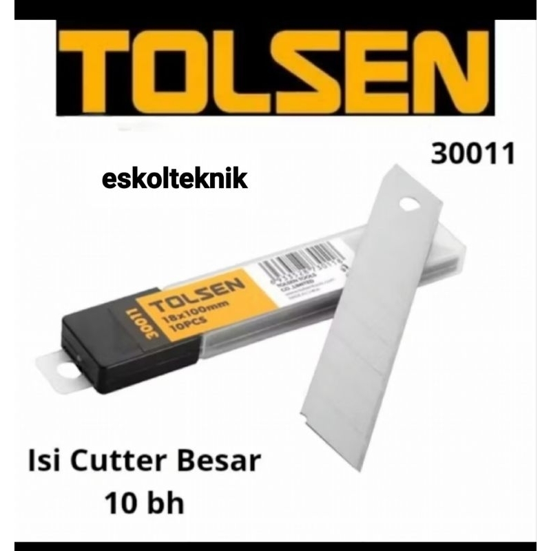 

Isi Cutter besar 18x100mm Tolsen/refil cutter besar isi 10 bh