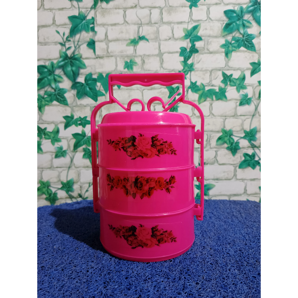 RANTANG SUSUN 3 DX / RANTANG SUSUN 3 / RANTANG PLASTIK / TEMPAT MAKANAN SUSUN / RAK TEMPAT MAKANAN /