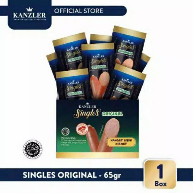 

Kanzler Sosis Singles 1 Box | Kanzler Singles Siap Makan | Cemilan Sehat Sosis Premium