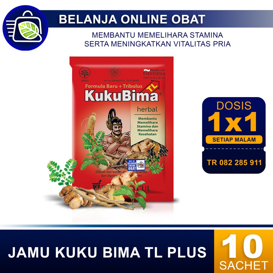 

JAMU KUKU BIMA TL PLUS ( Formula Baru + Tribulus ) Dus 10's