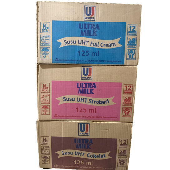 

Susu Ultra Milk UHT 125ml 1 Dus 1 Karton