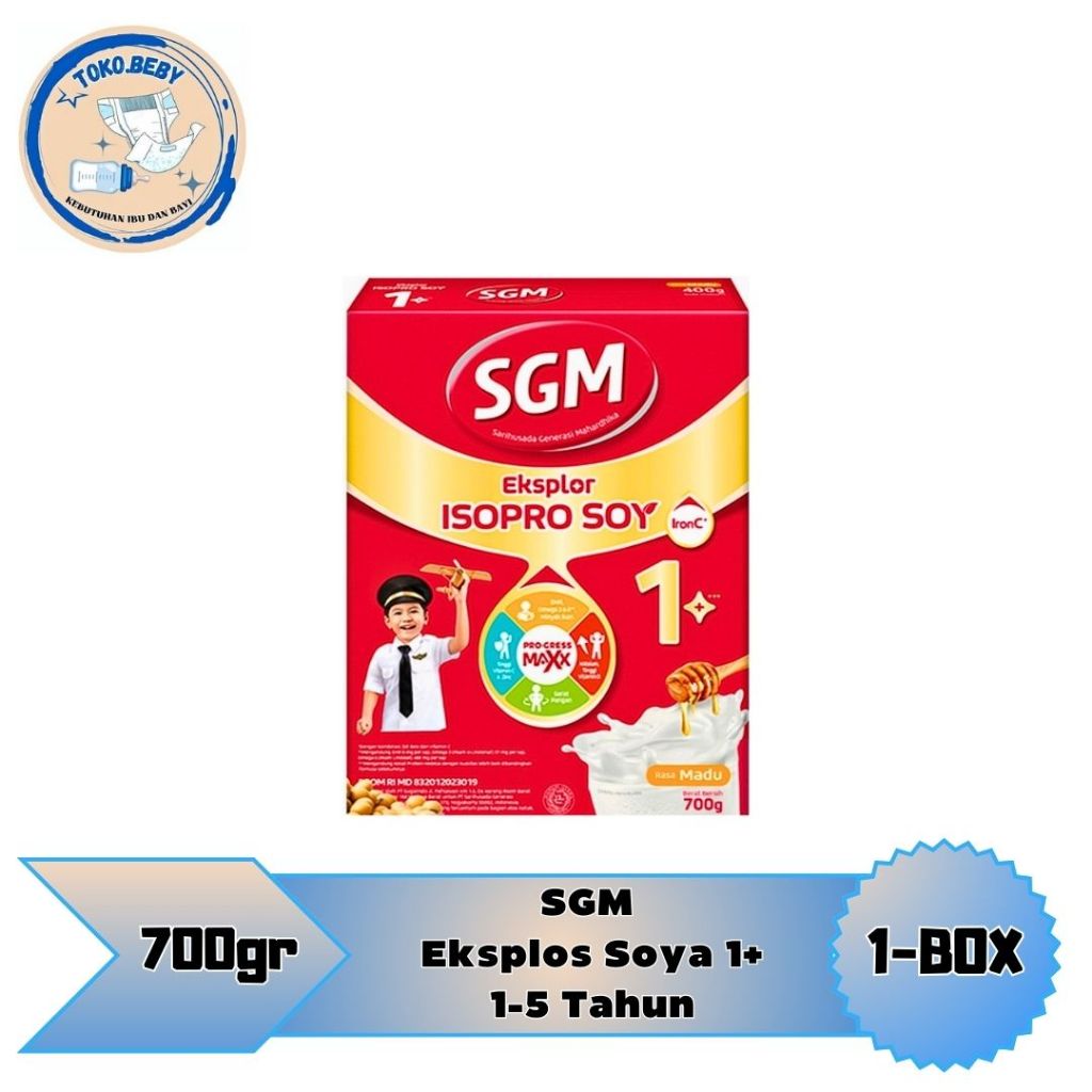 

SGM Eksplor Soya 1+ Usia 1-5 Tahun Madu/Vanila 700g/toko.beby