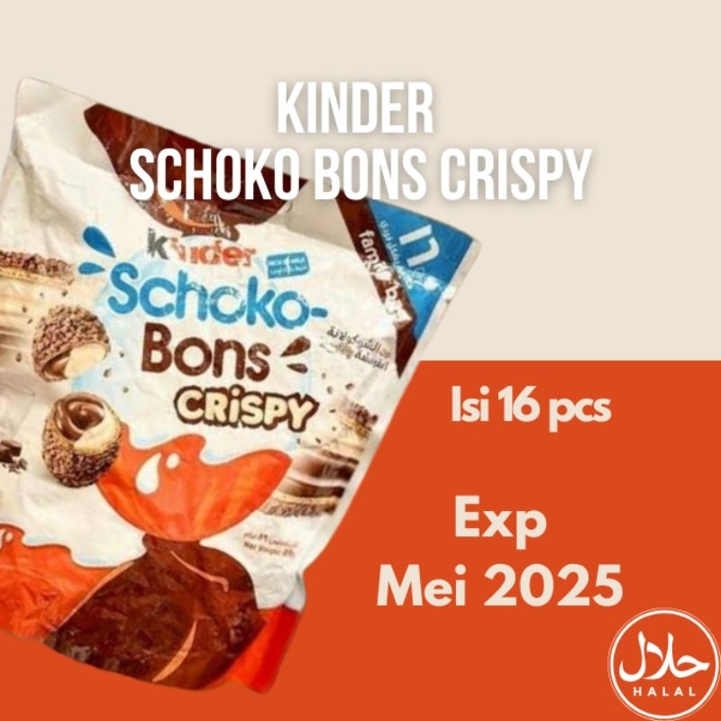 

Kinder Schoko Bons Crispy 89gr | Coklat Impor Arab