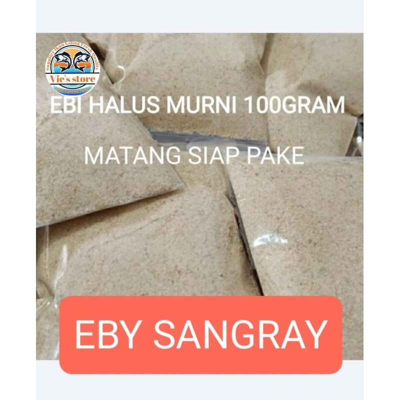 

EBI SANGRAY SIAP PAKE . KEMASAN 100 GRAM