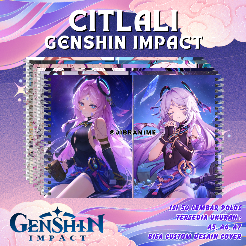 

Note Book Citlali Genshin Impact / Notebook Citlali Genshin Impact / Buku Catatan
