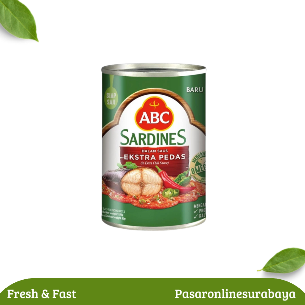 

Sarden ABC Saus Extra Pedas 155 Gram Sardines ABC