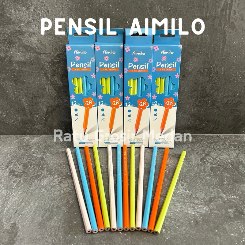 

PENSIL 2B GRAPHITE PER BOX ISI 12PCS PASTEL MURAH